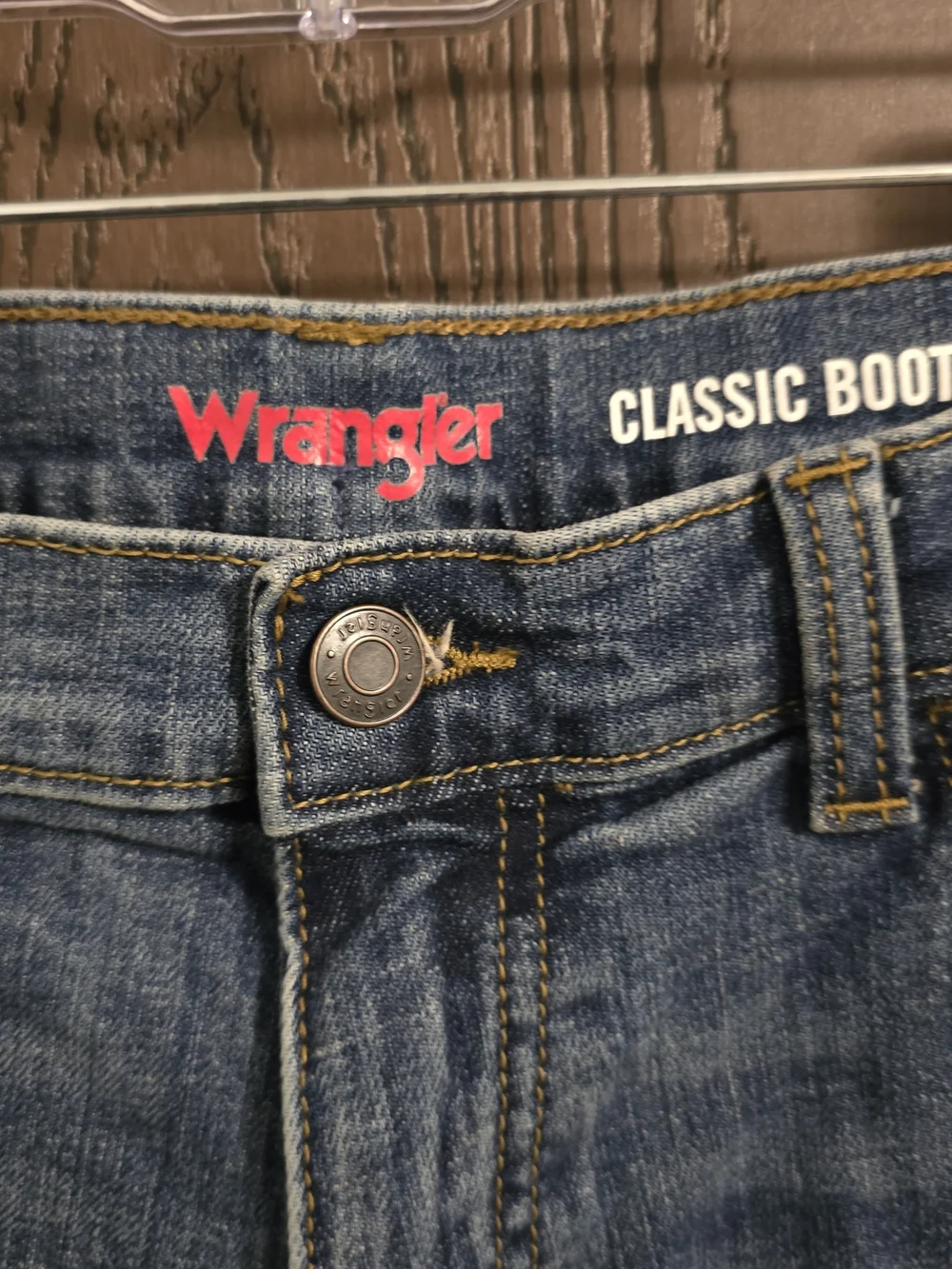 Wrangler Men’s Classic Bootcut Jeans - Medium Blue Denim